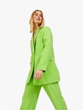 Lime Green Tailored Blazer Jacket